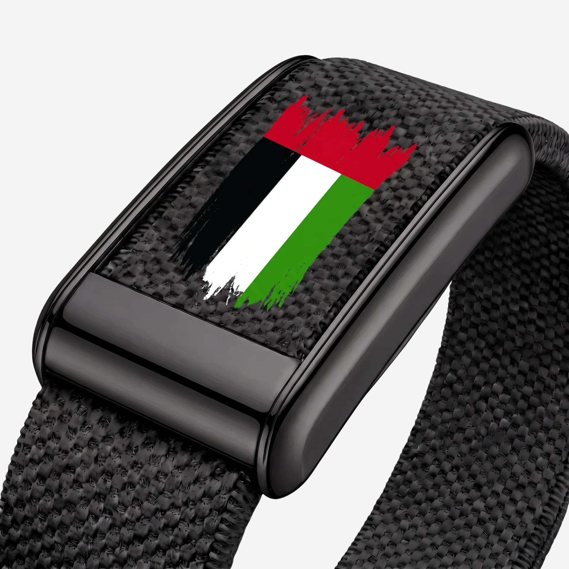 UAE Flag Black