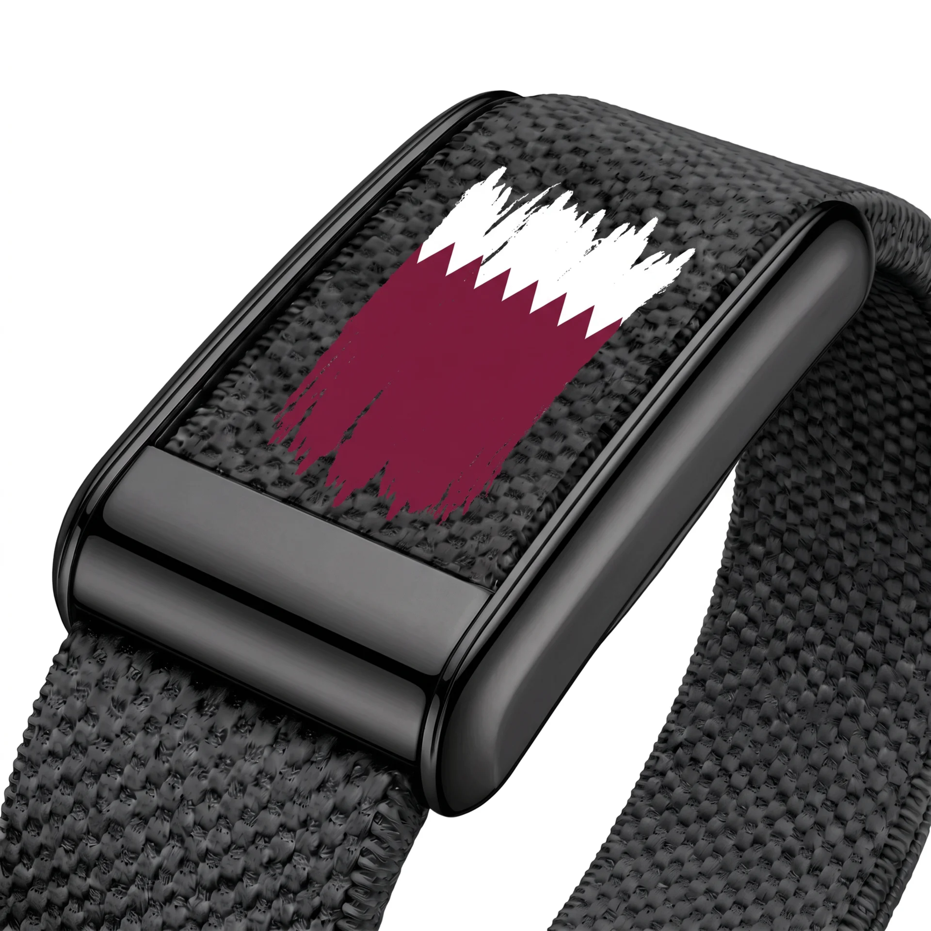 Qatar Flag Black