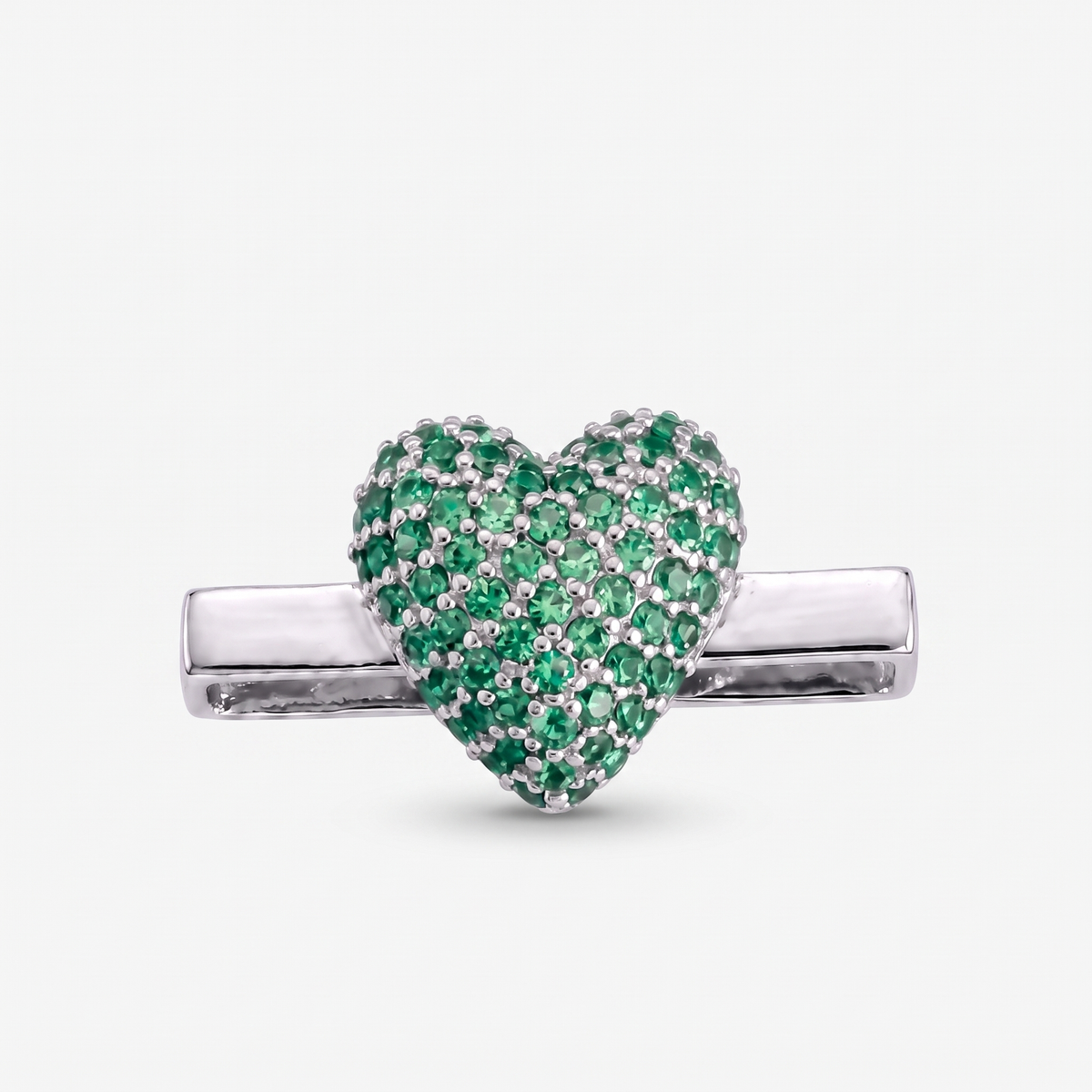 Emerald Heart Charms